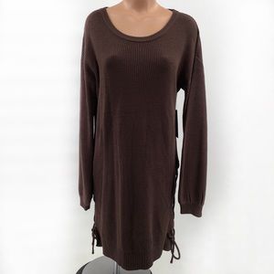 Lulus Sweater Dress ~ Side Ties ~ New
